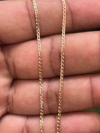 Cadena escalera plana 3.70g / 60cm / 1.8mm / Oro Amarillo 18K en Oro 18K — vista 2