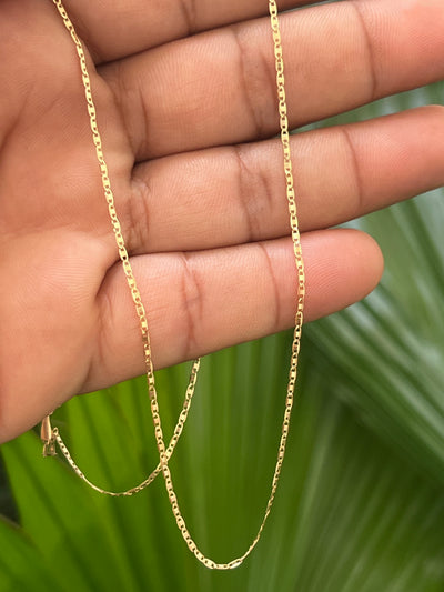 Cadena gardenia 1.73g / 50cm / 2mm / Oro Amarillo 18K en Oro 18K