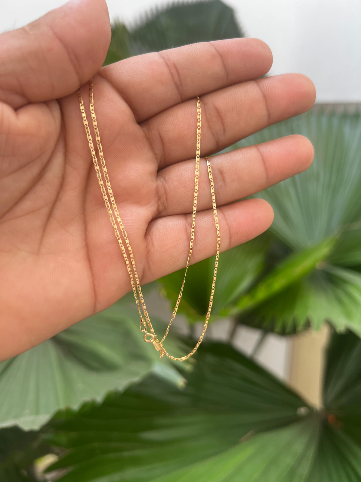Cadena gardenia 1.73g / 50cm / 2mm / Oro Amarillo 18K