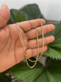 Cadena cubana 5.23 g / 60cm / 4mm / Oro Amarillo 18K en Oro 18k — vista 3