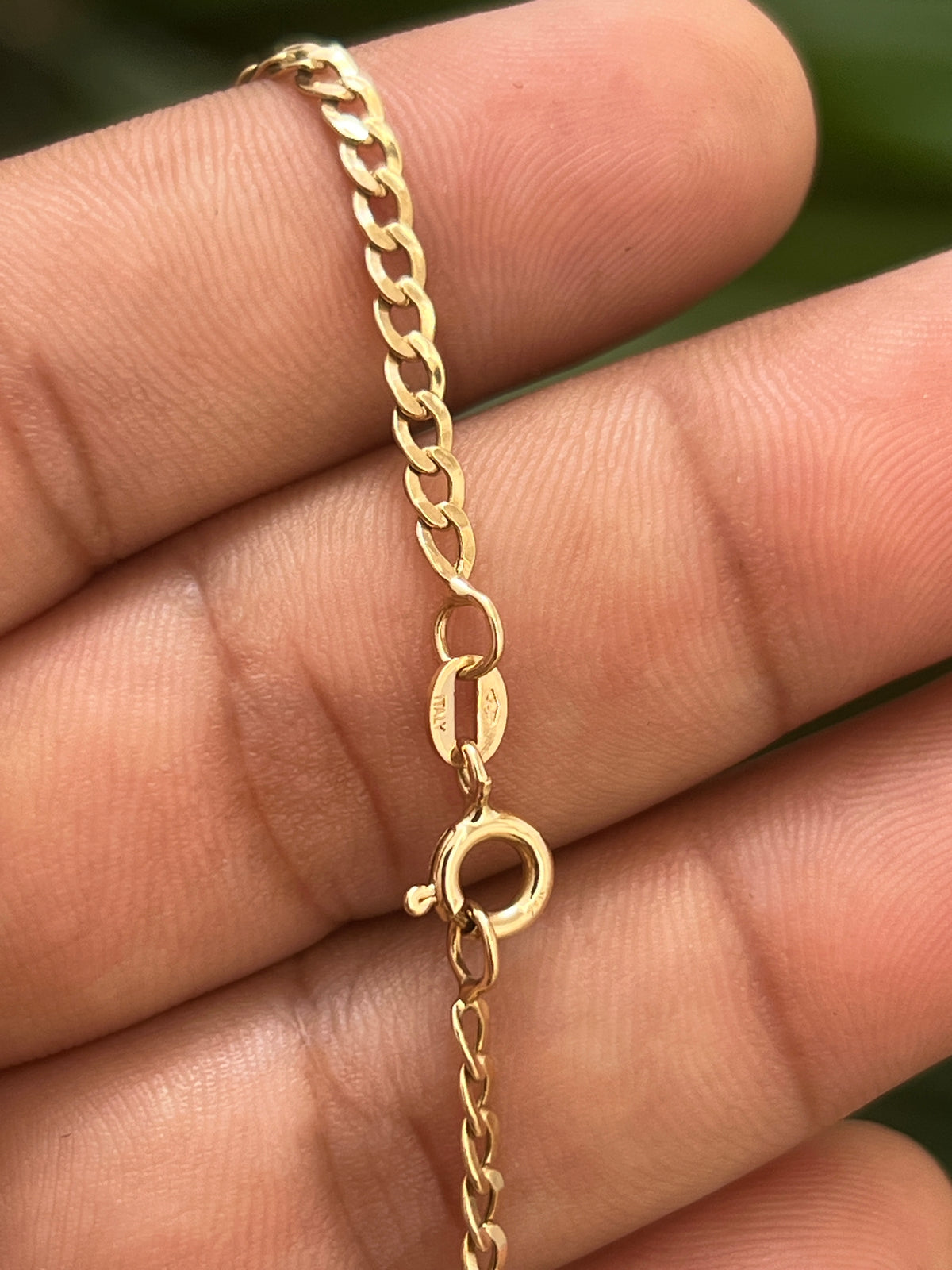 Cadena cubana 5.23 g / 60cm / 4mm / Oro Amarillo 18K