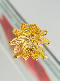 Anillo Flor de Hojas en oro 18K — vista 1