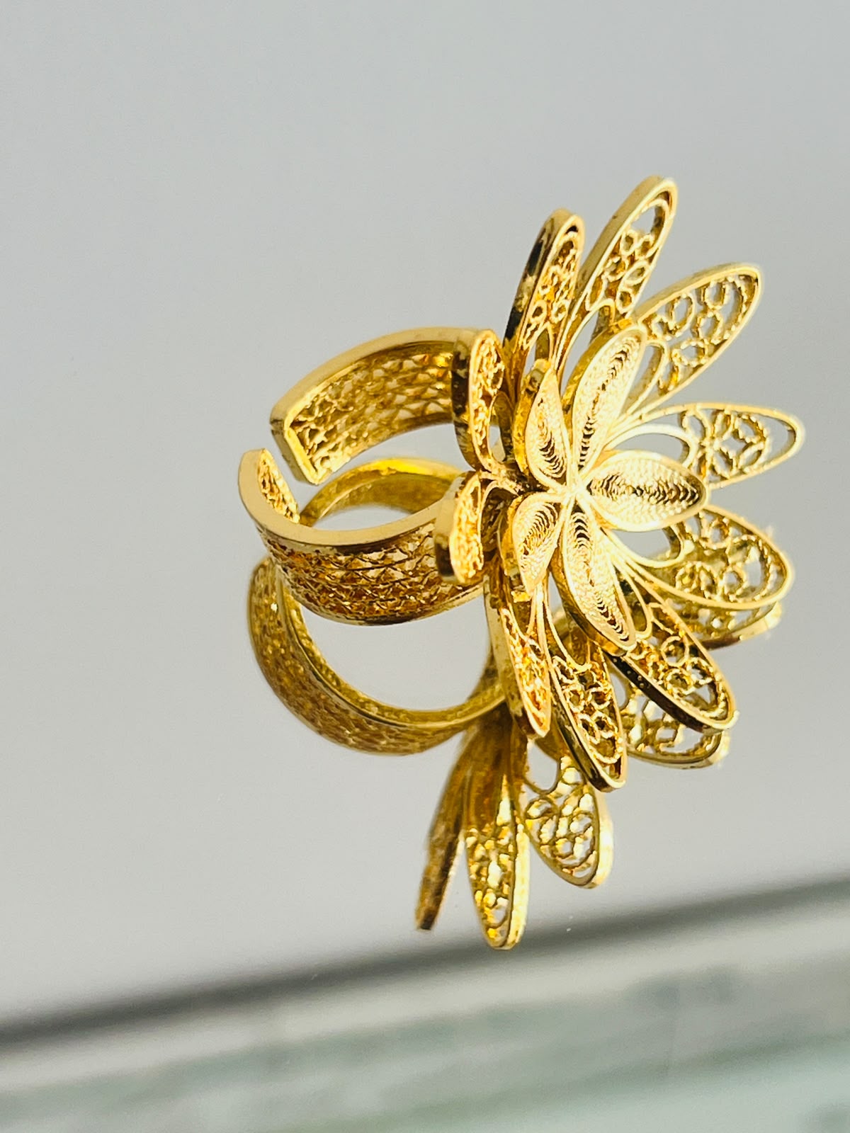 Anillo Flor de Hojas