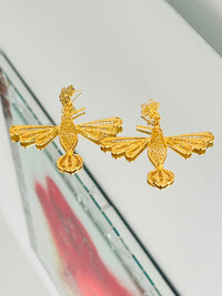 Aretes Colibrí Pequeño en oro 18K — vista 1