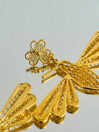 Aretes Colibrí Pequeño en oro 18K — vista 3