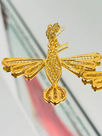 Aretes Colibrí Pequeño en oro 18K — vista 4