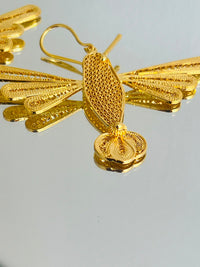 Aretes Colibrí en oro 18K — vista 1