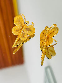 Aretes Libélula en oro 18K — vista 1