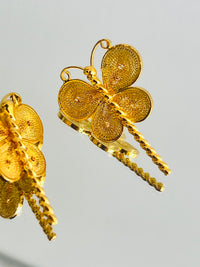 Aretes Libélula en oro 18K — vista 2