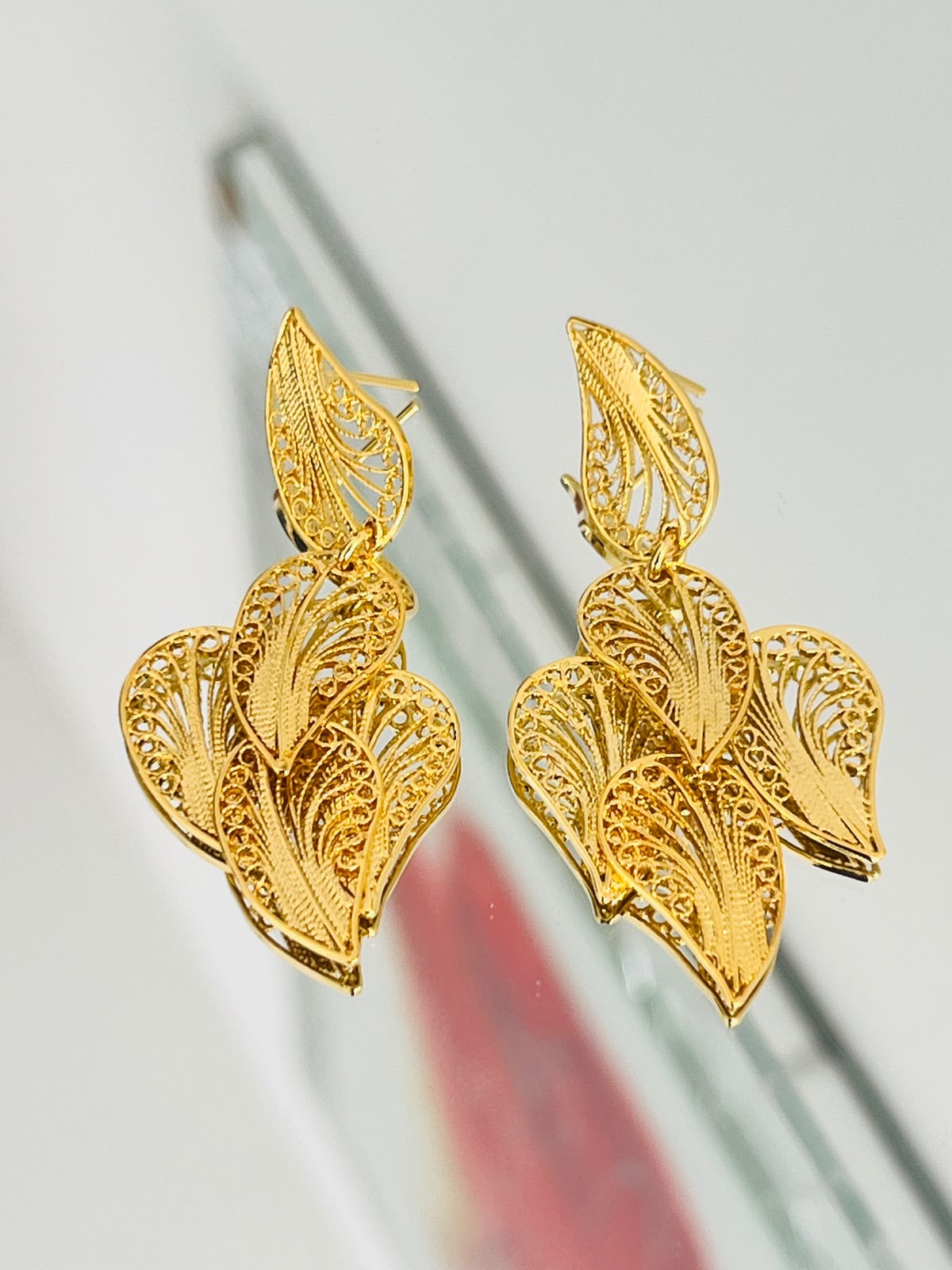 Aretes Hoja Grande