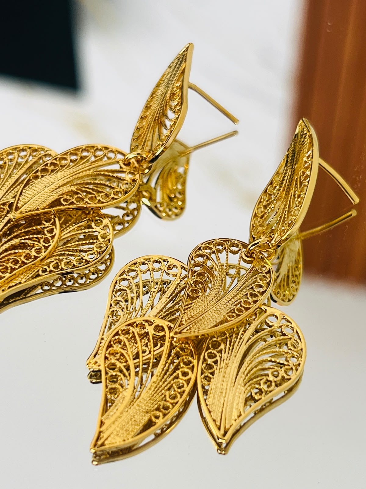 Aretes Hoja Grande