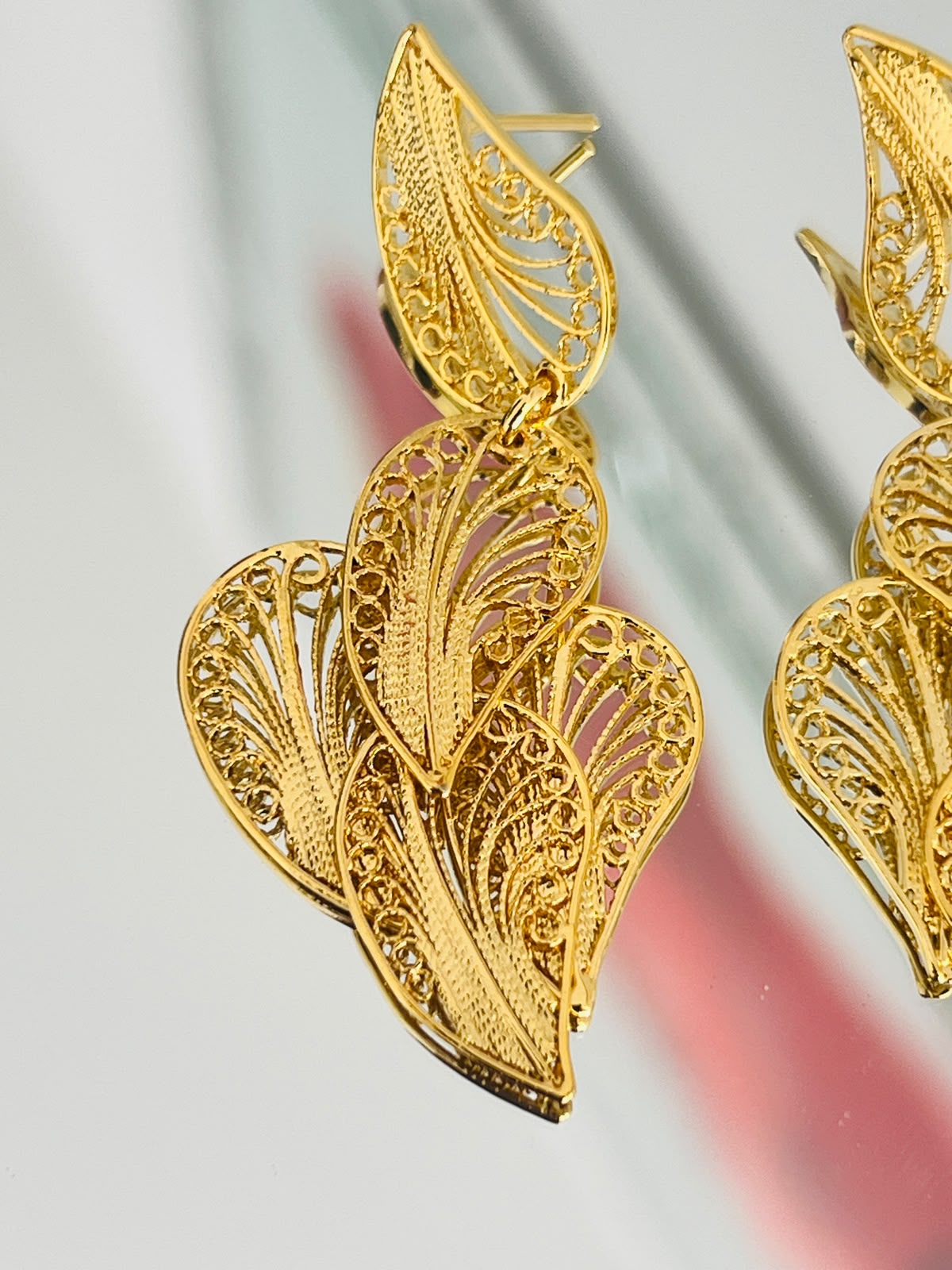 Aretes Hoja Grande