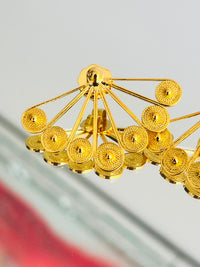 Aretes Abanico en oro 18K — vista 2